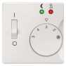 DELTA i-system titanium white Room temperature controller cover Direct floor heating, 55x 55 mm