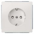 DELTA style. titanium white SCHUKO socket outlet 10/16 A 250 V cover plate 68 x 68 mm