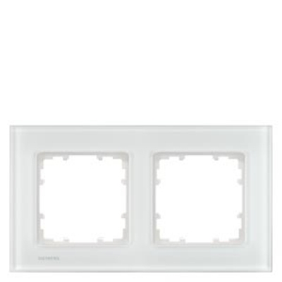 DELTA miro glass Frame 2-fold Authentic material white glass 161x 90 mm