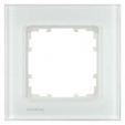 DELTA miro glass Frame 1-fold Authentic material white glass 90x 90 mm
