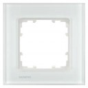 DELTA miro glass Frame 1-fold Authentic material white glass 90x 90 mm