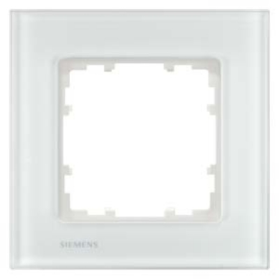 DELTA miro glass Frame 1-fold Authentic material white glass 90x 90 mm