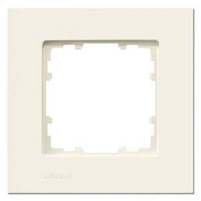 DELTA miro Frame 1-fold Dimensions 90x 90 mm electrical white