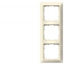 DELTA line, electrical white frame 3-fold, 222x 80 mm