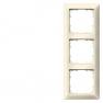 DELTA line, electrical white frame 3-fold, 222x 80 mm