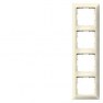 DELTA line, electrical white frame 4-fold, 293x 80 mm