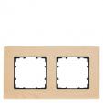 DELTA miro Frame 2-fold Authentic material maple Wood type wenge Dimensions 161x 90 mm