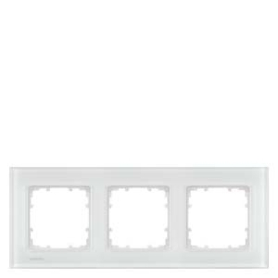DELTA miro glass Frame 3-fold Authentic material white glass 232x 90 mm