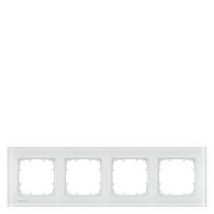 DELTA miro glass Frame 4-fold Authentic material white glass 303x 90 mm