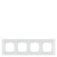 DELTA miro glass Frame 4-fold Authentic material white glass 303x 90 mm