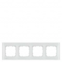 DELTA miro glass Frame 4-fold Authentic material white glass 303x 90 mm