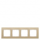 DELTA miro glass Frame 4-fold Authentic material glass Arena 303x 90 mm