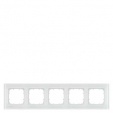 DELTA miro glass Frame 5-fold Authentic material white glass 374x 90 mm