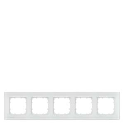 DELTA miro glass Frame 5-fold Authentic material white glass 374x 90 mm