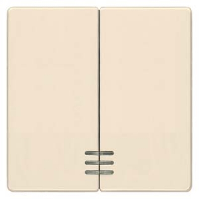 DELTA i-system electrical white Rocker switch with window for series/double two-way switch 55x 55 mm