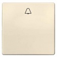 DELTA i-system electrical white Rocker switch with bell symbol for pushbutton, 55x 55 mm