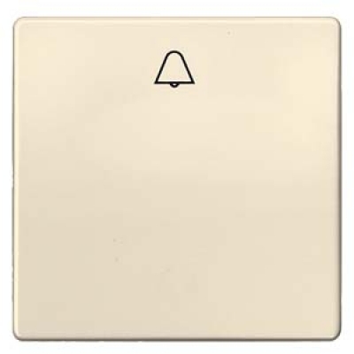 DELTA i-system electrical white Rocker switch with bell symbol for pushbutton, 55x 55 mm