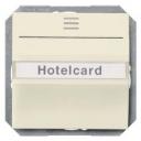 DELTA i-system HotelCard switch illuminated electrical white, 55x 55 mm