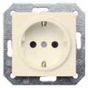 DELTA i-system electrical white SCHUKO socket outlet 10/16 A 250 V With screwless Connection terminals with increased touch protection cover plate 55 x 55 mm