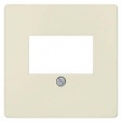 DELTA i-system cover plate 55 x 55 mm for TAE connection socket and loudspeaker connection socket electrical white