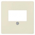 DELTA i-system cover plate 55 x 55 mm for TAE connection socket and loudspeaker connection socket electrical white