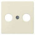 DELTA i-system electrical white antenna cover plate 55x 55 mm for broadband connection socket RF/TV