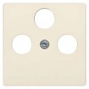 DELTA i-system Cover plate TV/RF/SAT 3-hole electrical white