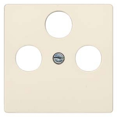 DELTA i-system Cover plate TV/RF/SAT 3-hole electrical white