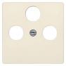 DELTA i-system Cover plate TV/RF/SAT 3-hole electrical white
