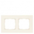 DELTA miro Frame 2-fold Dimensions 90x 90 mm electrical white
