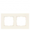 DELTA miro Frame 2-fold Dimensions 90x 90 mm electrical white