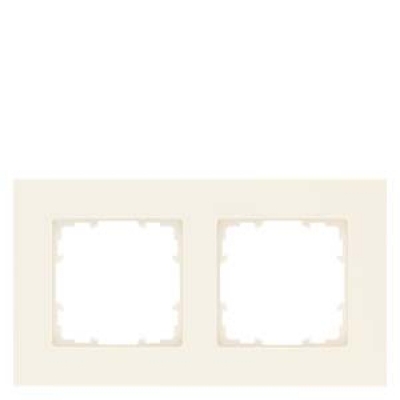 DELTA miro Frame 2-fold Dimensions 90x 90 mm electrical white