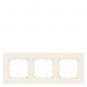 DELTA miro Frame 3-fold Dimensions 90x 90 mm electrical white