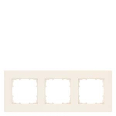DELTA miro Frame 3-fold Dimensions 90x 90 mm electrical white
