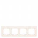 DELTA miro Frame 4-fold Dimensions 90x 90 mm electrical white