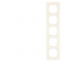 DELTA miro Frame 5-fold Dimensions 90x 90 mm electrical white