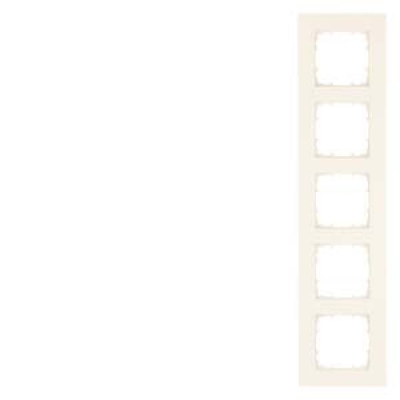 DELTA miro Frame 5-fold Dimensions 90x 90 mm electrical white