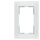 DELTA miro Frame 2-fold Authentic material white glass