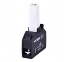 PBI-024C-W led holder white  024vac/dc