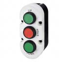 PBSL3USD кнопочный пост, кнопка up, 1NO - зеленая, кнопка stop, 1NC - красная, кнопка down, 1NO - зеленая