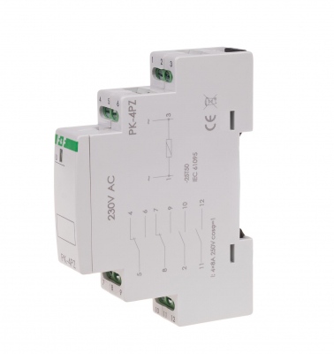 PK-4PZ/230 relejs 2NOC+2NO 8A DIN