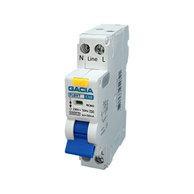 PL8HT 1P+N C10 30mA A type 6KA kombinētās noplūdes automātiskais slēdzis 1M
