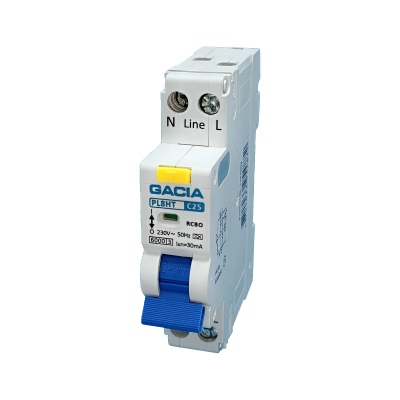 PL8HT 1P+N C25 30mA A type 6KA residual and overcurrent protection 1M