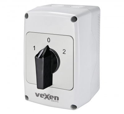 PNGRS3253 поворотный кулачковый переключатель в корпусе 1-0-2 3P 32A IP65