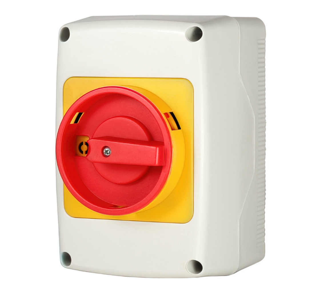 PNGRS4010LK emergency ON-OFF switch with padlocking 3P 40A IP65