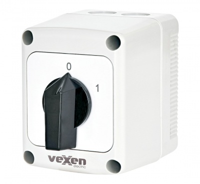 PNRS2590 поворотный кулачковый выключатель в корпусе 0-1 1P 25A IP65