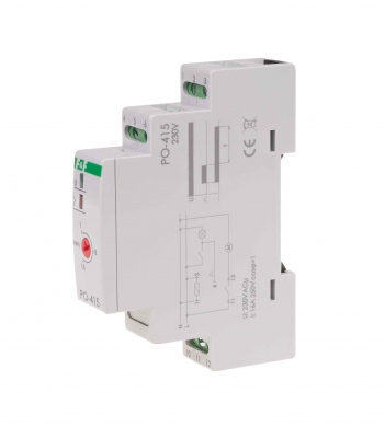 PO-415 laika rele ventilatoram 10A 1-15min.DIN