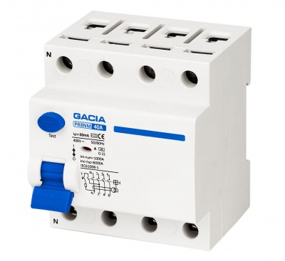 PR8NM 4P 40A 30mA A 6kA residual current circuit breakers