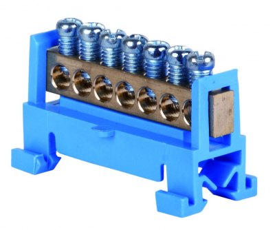 Neutral terminal N7. 7-pol.bl