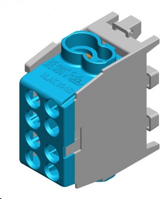 HLAK 25 1/2 M2 blue     Al/CU 2x25-2x16mm